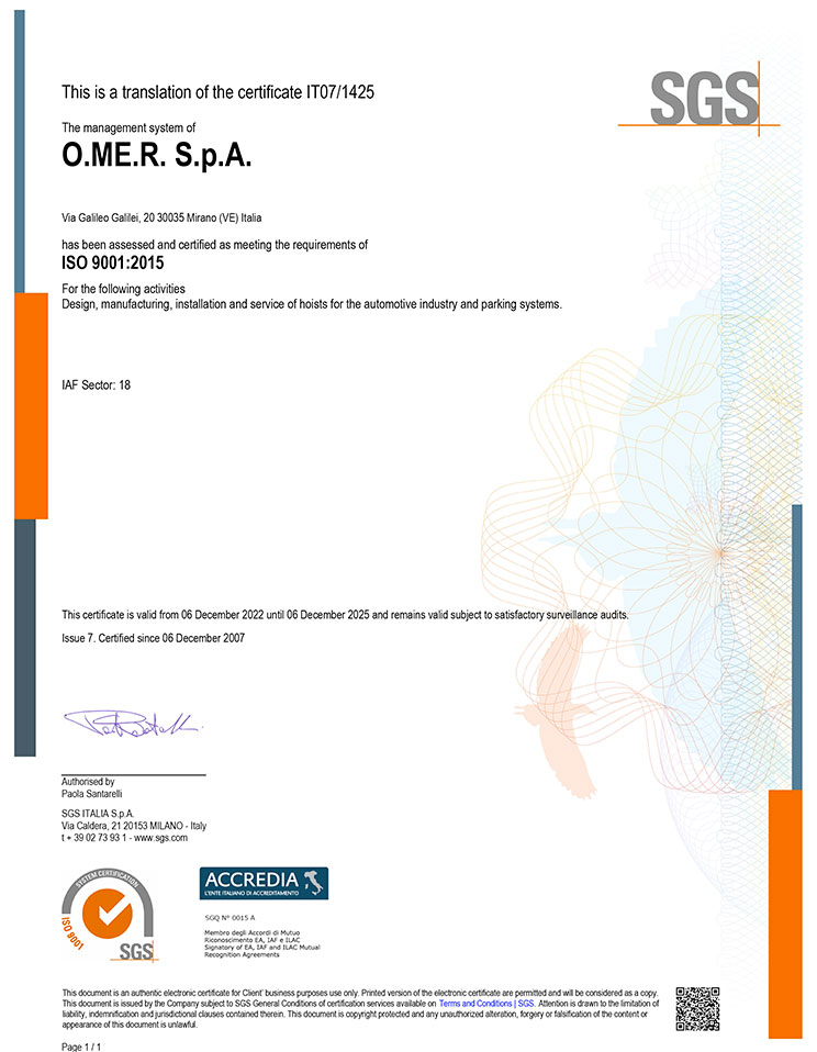 ISO 9001:2015 (2022-2025) en